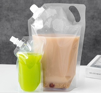 Bolsa de plástico transparente con boquilla de succión para bebidas, bolsa con boquilla de succión para boquilla de Jam, venta al por mayor