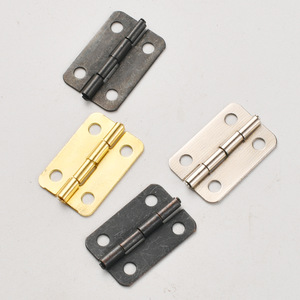 Nuevo bisagra plana de estilo chino de 22x15mm, tipo H de chapa de hierro para cajas de madera, manualidades y embalaje de regalos - Product Image 2