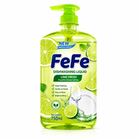 Liquide vaisselle Lime Fresh 750 ml, puissant dégraissant, nettoyage en profondeur, rinçage facile, doux pour les mains, nettoyant pour la cuisine