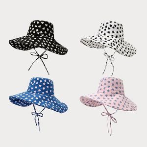 Nouveau chapeau bob pliable à large bord pour filles, idéal pour le printemps et l'été, protection solaire extérieure - Product Image 2