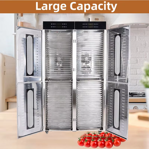 Deshidratador de Frutas y Verduras Comercial FD-96D de Fábrica, Máquinas Deshidratadoras de Alimentos con 30 Bandejas Metálicas de Grado Alimenticio y Tubos de Calor - Product Image 3