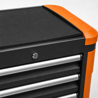 Armoire à tiroirs métallique robuste OEM d'usine, tiroirs verrouillables en acier, roulettes, capacité de charge de 200 kg, garantie de 3 ans, coffre à outils