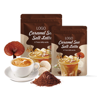 Boisson au lait caramel au sel marin et extrait de champignons aromatisés sur mesure, service OEM/ODM, fabricant de boissons santé