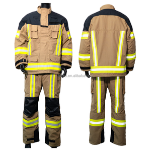EN469 Nomex Aramide <span class=keywords><strong>Pompier</strong></span> Costume <span class=keywords><strong>Pompier</strong></span> Uniforme Costumes Lutte Contre L'incendie Costume <span class=keywords><strong>Pompier</strong></span> Costume Vêtements SCBA PPE - Product Image 2