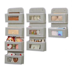 Cross-border Door Storage Hanging Bag Large Capacity Multi-layer Nonwoven Fabric Toy Sundries Storage Bag Student Dormitory - Product Image 5