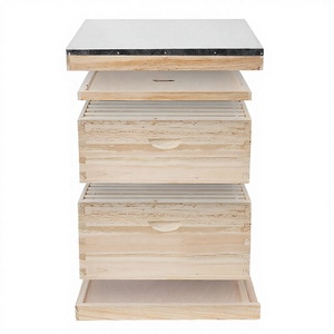 Nouvelle ruche à abeilles MengerBee en bois de sapin, 2 couches, polie, Langstroth, 10 cadres, non assemblée, équipement d'apiculture, garantie 1 an - Product Image 6
