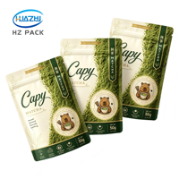 Sachet Doypack Antistatique Personnalisable Imprimé par Gravure avec Fermeture Éclair pour l'Emballage de Matcha, Protéines en Poudre, Lait en Poudre et Aliments pour Animaux