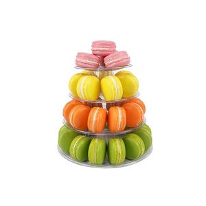 Soporte de 4 Niveles para Macarons, Exhibidor de Postres y Galletas de Plástico PET Transparente para Fiestas y Eventos - Product Image 1