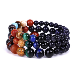 Braccialetto del Sistema Solare, Universo Galassia con gli Otto Pianeti, Bracciale con Perline <span class=keywords><strong>in</strong></span> Pietra Naturale, Regalo - Product Image 3