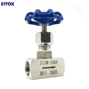 Needle valve manufacturers 1/2 3/8 1/4 ss316 3000 psi needle valve j23w npt hydraulic standard swagelok replacement for steam