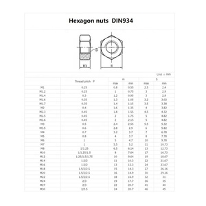 Chống ăn mòn din934 M3 M4 M5 M6 M8 Hex Hexagon hạt titan GR5 Ti-6al-4v Titan hạt - Product Image 4