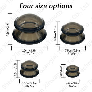 <span class=keywords><strong>Silicone</strong></span> cupping terapia conjuntos, redução celulite vácuo <span class=keywords><strong>Cup</strong></span>-cupping Kit para massagem terapêutica (4 copos) - Product Image 4