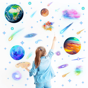 <span class=keywords><strong>Stickers</strong></span> <span class=keywords><strong>muraux</strong></span> personnalisés de haute qualité 2025 nouveau PVC amovible lueur dans le noir <span class=keywords><strong>espace</strong></span> planète enfants autocollants <span class=keywords><strong>muraux</strong></span> décoratifs pour chambre - Product Image 4
