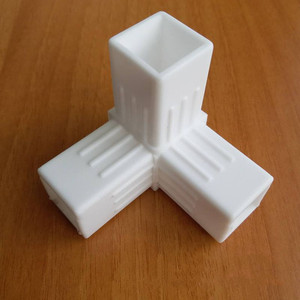Sản Xuất Theo Yêu Cầu Chất Lượng Cao 25 Mm Nhiều Đường Ống Vuông Khác Nhau Phụ Kiện Cho Góc Bàn Đầu Nối Nhựa Cho Ống Vuông - Product Image 3