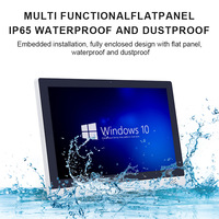 Computadora Industrial Integrada de Alto Brillo de 128G, Monitor LCD Resistente al Agua, Panel PC con Pantalla Táctil Capacitiva