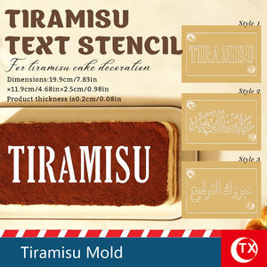 قالب تيراميسو أكريليك للصنع اليدوي مع مقبض كريستالي وأدوات تزيين كعكة عيد الميلاد مع إمكانية تخصيص النص - Product Image 2