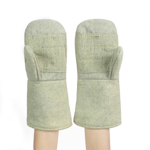 <span class=keywords><strong>Feutre</strong></span> renforcé de para-aramide et de fibre de carbone vert mitaines résistantes à la chaleur à 500 degrés Celsius pour four monocristallin - Product Image 2