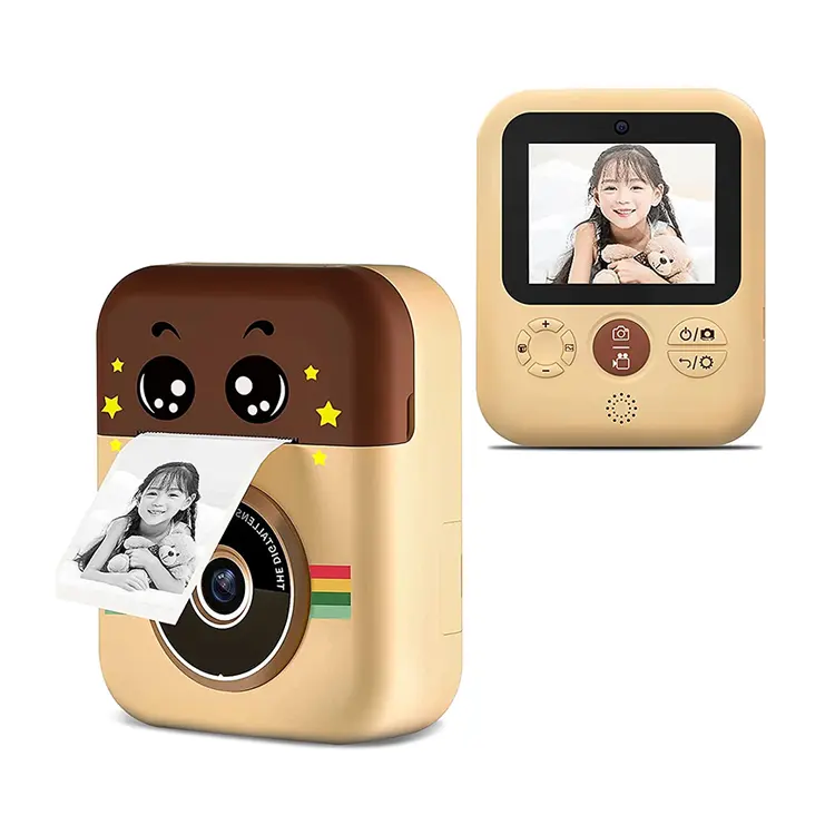 Kamera Mini Print Instan Mainan Anak Harga Grosir Kamera dengan Perekaman Video HD Lensa Ganda Kertas Foto Termal untuk Hadiah Anak