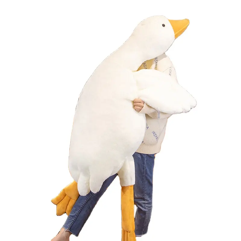Support for customized cute big goose plush toys loved by children