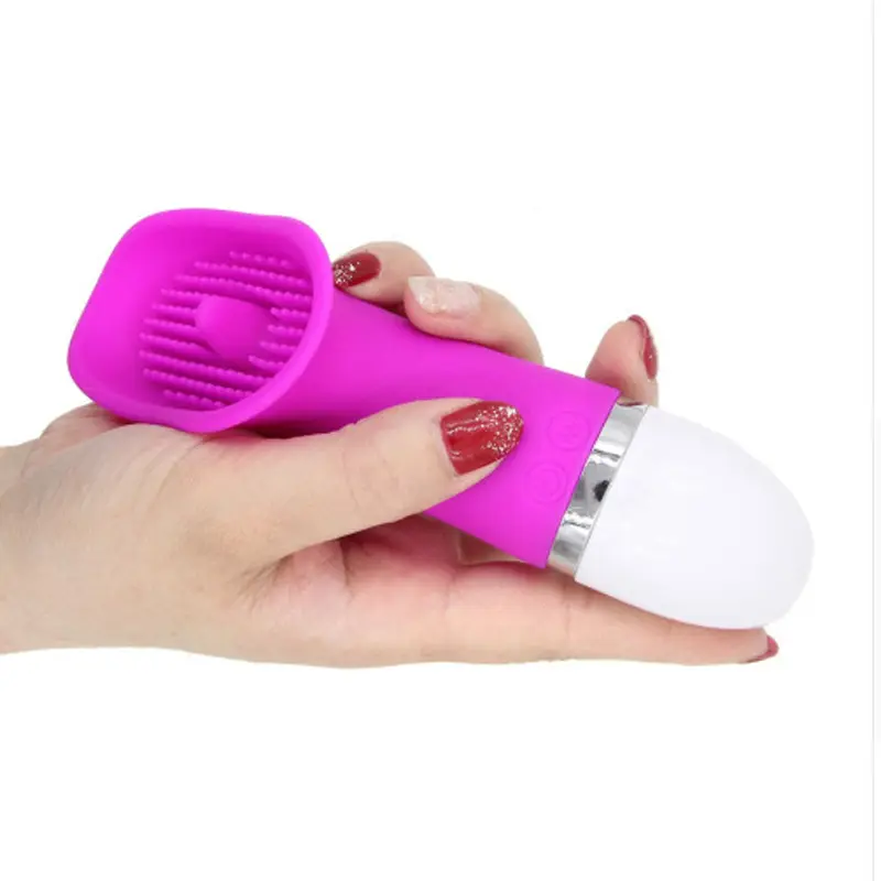 Commercio all'ingrosso instock goods consegna istantanea simpatico vibratore rosa giocattolo del sesso con lingua minima per le donne