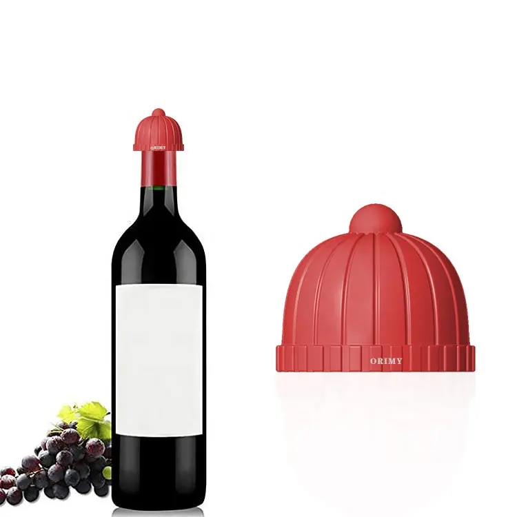 OEM&OEM 37.5*44.5mm Customized Colors BPA Free For wine outlet , bottle cover Glass Wine Bottle Silicone Wine Bottle Stopper