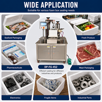 Machine de scellage semi-automatique DEEPACK pour boîtes en polystyrène, équipement d'emballage pour la chaîne du froid destiné à la livraison alimentaire