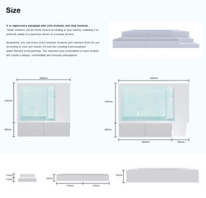 Piscine miniature tout-en-un avec transats pour cour et jardin, résistante au vent et à la corrosion - Product Image 3