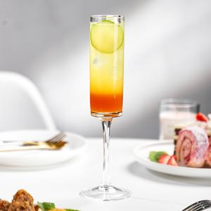 Cylindre de 6 oz pour verre à flûte, style américain luxueux, recyclable, utilisation en bar et restaurant, logo personnalisé, fabriqué au Vietnam - Product Image 4