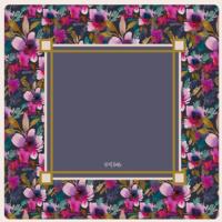 Tapis de Mahjong 31,5 pouces 3 mm Antidérapant Résistant à l'usure Tapis de Table de Mahjong Floral Bohème Accessoires de Mahjong Américain Tapis de Jeu Enroulable