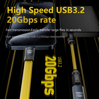 Nouveau Câble de Charge Rapide USB-C vers USB-C PD100W 2026 HotSale USB3.2 20 Gbit/s Thunderbolt 3 5A pour iPhone 15 16