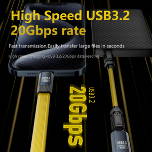 Nouveau Câble de Charge Rapide USB-C vers USB-C PD100W 2026 HotSale USB3.2 20 Gbit/s Thunderbolt 3 5A pour <span class=keywords><strong>iPhone</strong></span> 15 16 - Product Image 2