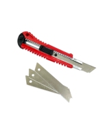 Couteau utilitaire GK-H010 à lame en acier de 18 mm, couteau à découper, extensible pour couper les tapis et le plastique