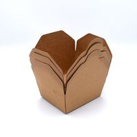 Boîtes à lunch jetables en papier kraft pour emporter, contenants alimentaires écologiques, résistants à l'eau et à l'huile, et faciles à transporter
