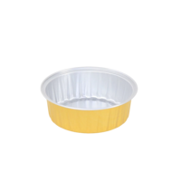 Récipients en papier d'aluminium jetables extra épais pour pâtisserie Collier de gâteau en papier d'aluminium jetable Récipient rond pour petite casserole