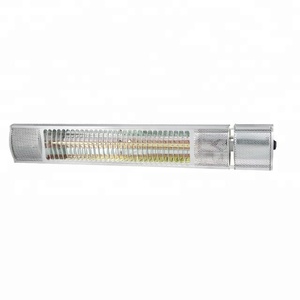 Chauffage électrique extérieur résistant aux intempéries IP65, argent noir, 2000W, appareil de chauffage portable pour balcon et terrasse, LDHR005G2 200KY - Product Image 2