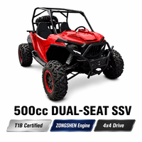 Hooleox Dual Seat Automatic 4x4 Off-Road SSV 500cc Moteur 4 temps Essence/Diesel 75-100Km/h