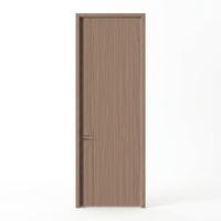 Porte intérieure en bois écologique pré-assemblée, insonorisée, sans formaldéhyde, avec bordure PUR, en mélamine HDF, de qualité ENF, pour hôtel et villa