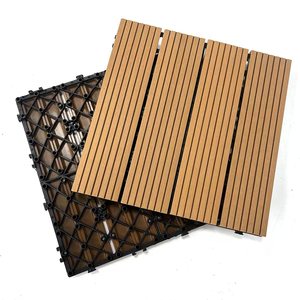 Carreaux de sol modernes à emboîter antidérapants 300*300mm Carreaux de <span class=keywords><strong>terrasse</strong></span> en WPC Carreaux de sol imperméables Carreaux de jardin extérieur <span class=keywords><strong>Terrasse</strong></span> de parc - Product Image 1
