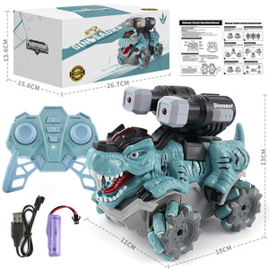 Coche eléctrico con control remoto, dinosaurio con control remoto, vehículo de escalada todoterreno acrobático, juguete giratorio vertical para niños - Product Image 2