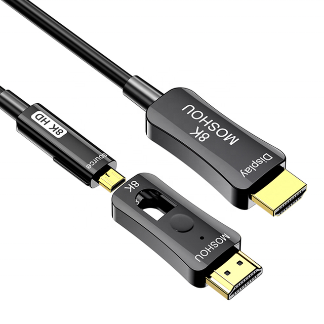 MOSHOU Optical Fiber Pipe Cable HDMI 2.1 EARC HDR10+ 8K@60Hz 4K@120Hz Optic Ultra High Speed for Samsung QLED TV Amplifier