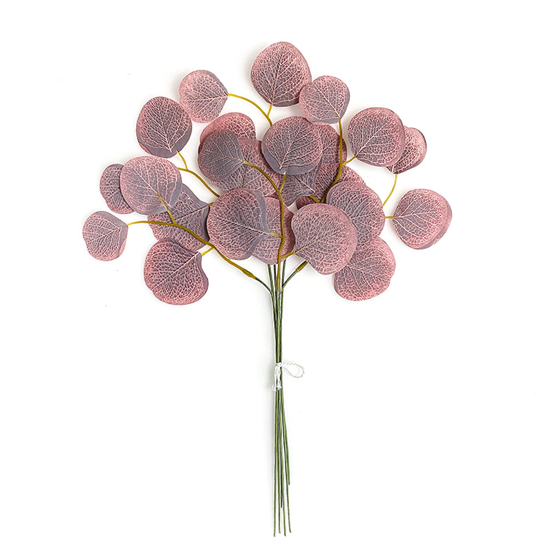 Feuille de pommier rose violet eucalyptus - 10 par bouquet