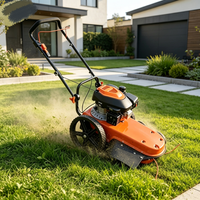 Débroussailleuse autoportée à essence haute puissance, tondeuse à gazon autopropulsée poussée à la main, coupe-herbe