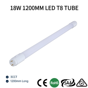 <span class=keywords><strong>Tube</strong></span> LED T8 SAA CE 18W 1,2m (4ft) en plastique intégral 100lm/W 3-CCT Tri-couleur pour bureau, remplacement de <span class=keywords><strong>fluorescent</strong></span>, Ra80, marché australien - Product Image 1