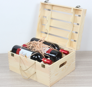 Wholesale Eco-Friendly Durable 6-Bottle <b>Wine</b> Bamboo Box Custom Logo & Pattern Portable <b>Gift</b> Packaging Case - Product Image 2