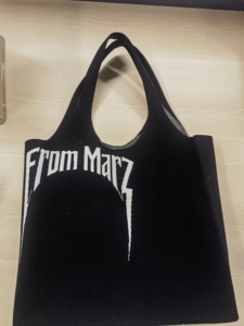 100% BCI Cotton <b>Knitted</b> Tote <b>Bag</b>, jacquard Letter Shoulder <b>Bag</b>. - Product Image 3
