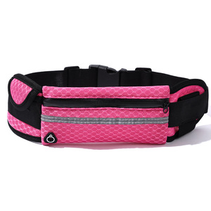 Mini riñonera de estilo diario Unisex, cierre de Cremallera de nailon impermeable, estampado de logotipo colorido, patrones de letras para deportes al aire libre para hombres - Product Image 5