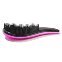 Perruques en plastique Extension de cheveux Logo personnalisé Salon soins galvanoplastie changement de couleur magique démêlant brosse à cheveux pour cheveux mouillés