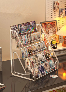 <span class=keywords><strong>2025</strong></span> New arrivals 5 tầng giao dịch hiển thị thẻ chủ rõ ràng nhựa Tabletop hiển thị giá giữ cho Pokemon Thẻ lưu trữ hộp - Product Image 3