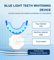 Kit de blanchiment des dents sans fil LED rechargeable Lunata M08, étanche IPX7, avec gel blanchissant pour usage domestique
