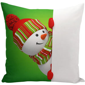 45x45cm buon natale babbo natale federa Decor simpatico cartone animato pupazzo di neve federa federa per divano camera dei bambini - Product Image 4
